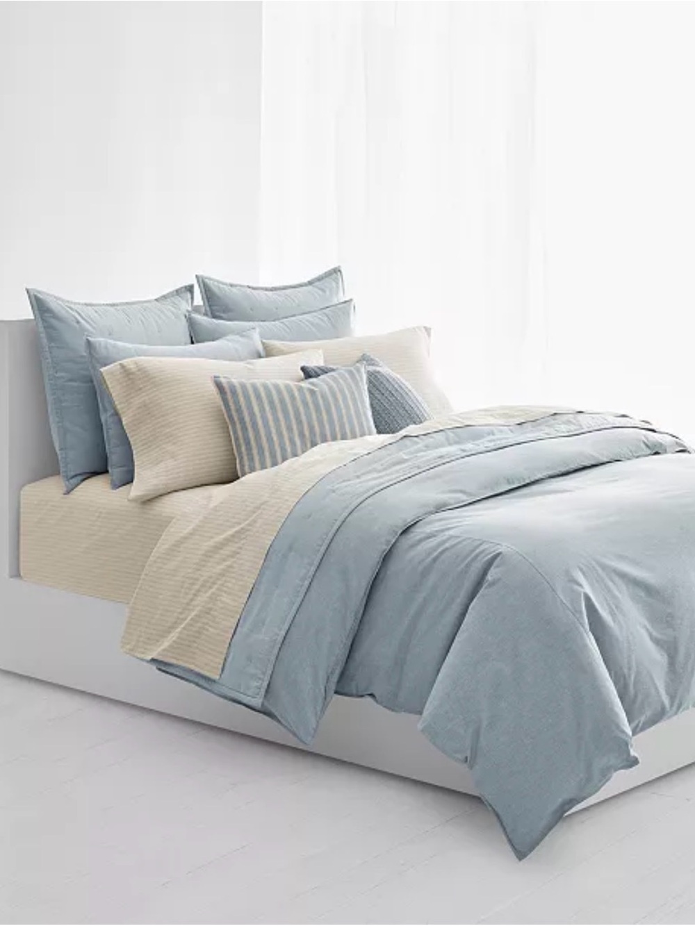 Ralph Lauren NIB Graydon Bold Stripe One European Cotton Sham 26x26in